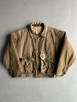 DIESEL - 1980s BOMBER JACKET WITH LAYERED SUEDE PANEL FRONT