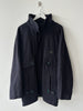 ITALIAN LABEL 1980s WOOL JACKET WITH REMOVABLE ZIPPED HOOD