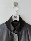 VERSACE - 2000s CROP FIT LEATHER JACKET WITH BONDAGE DETAILS
