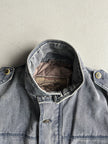 ARMANI JEANS - early 1990s WOOL LINING DENIM BOMBER JACKET