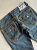 TRUE RELIGION BILLY SUPER T WORLD TOUR STITCH MEGA -  2000s MEN'S SLIM FIT JEANS