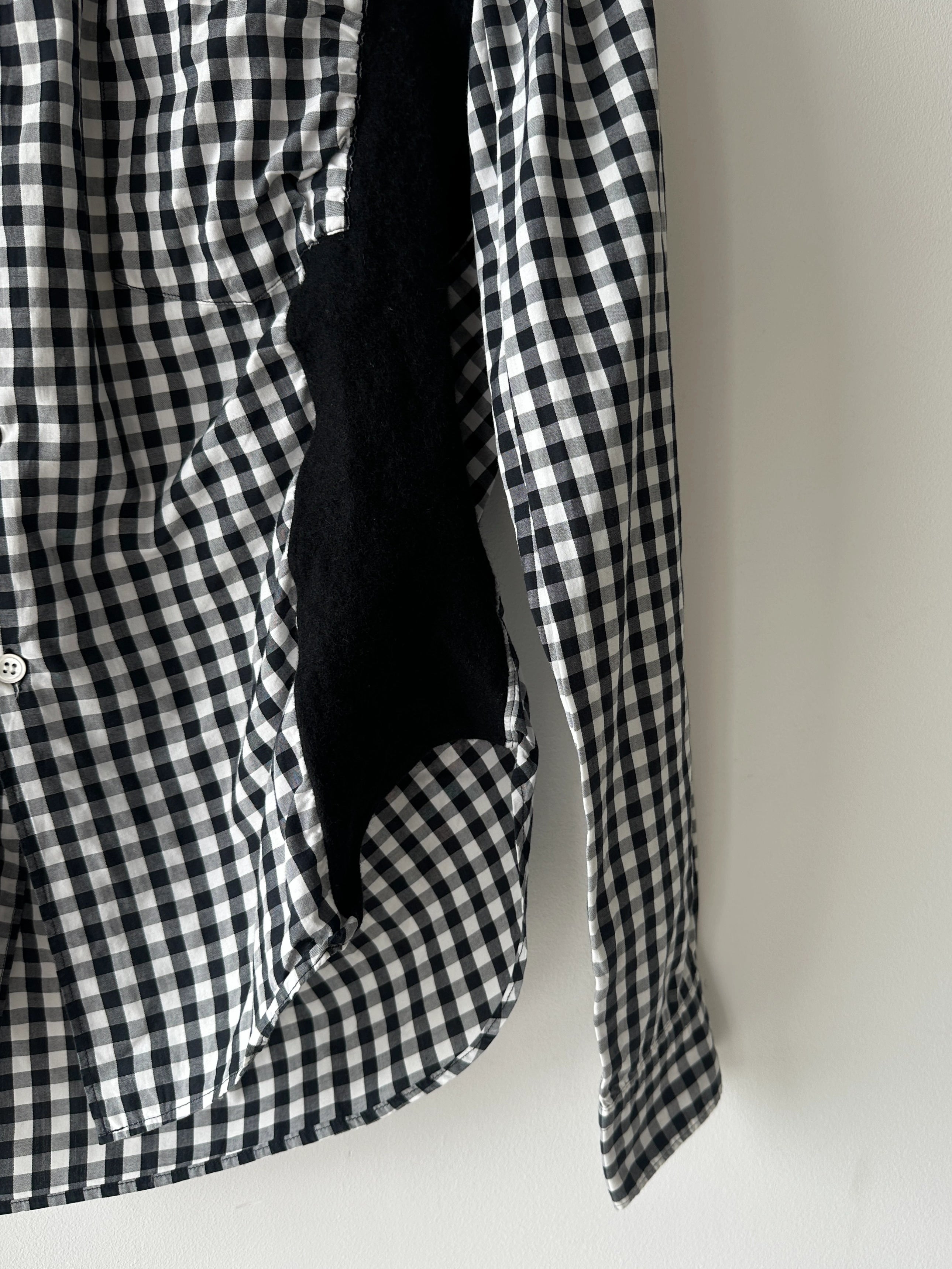 COMME DES GARÇONS HOMME - A/W 2008 RUCHED FRONT GINGHAM SHIRT