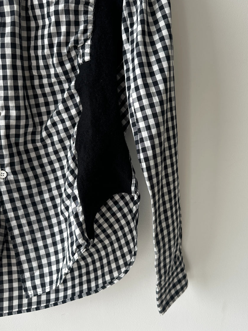 COMME DES GARÇONS HOMME - A/W 2008 RUCHED FRONT GINGHAM SHIRT