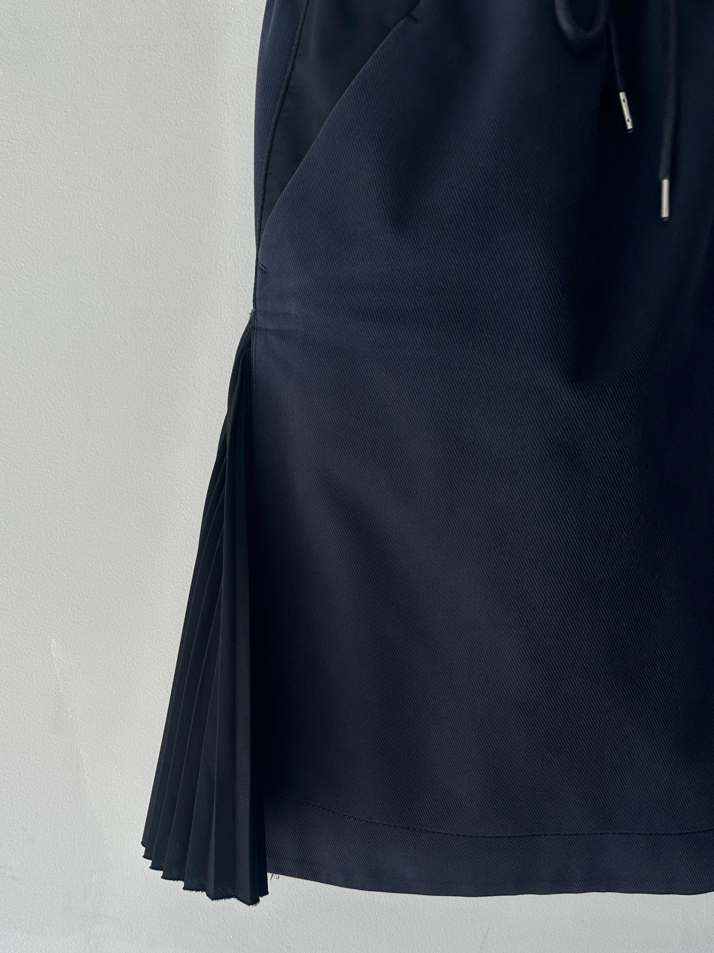 SACAI -  F/W 2017 SKIRT WITH PLEATED SIDE INSERTS