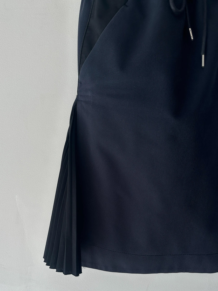 SACAI -  F/W 2017 SKIRT WITH PLEATED SIDE INSERTS