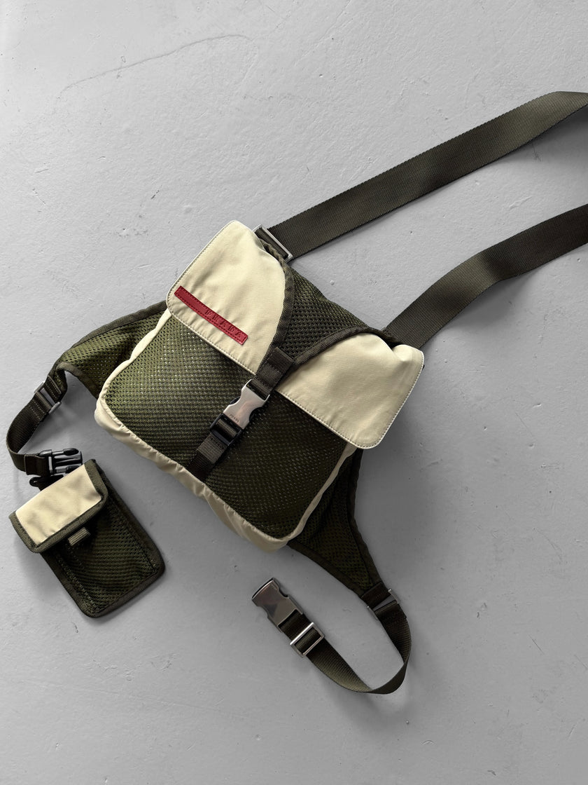 PRADA - early 2000s TECHNICAL HARNESS BAG