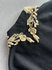 COMME DES GARÇONS - A/W 2002 WOOL JACKET WITH FLORAL ATTACHMENT AT COLLAR