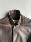 EMPORIO ARMANI - S/S 2004 MIDI LENGTH SOFT LEATHER JACKET