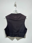JEAN PAUL GAULTIER - 1990s STRIPED VEST ZIPPED GILET