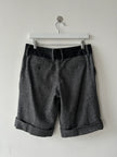 DOLCE & GABBANA - early 2000s FRONT PLEATS HERRINGBONE SHORTS