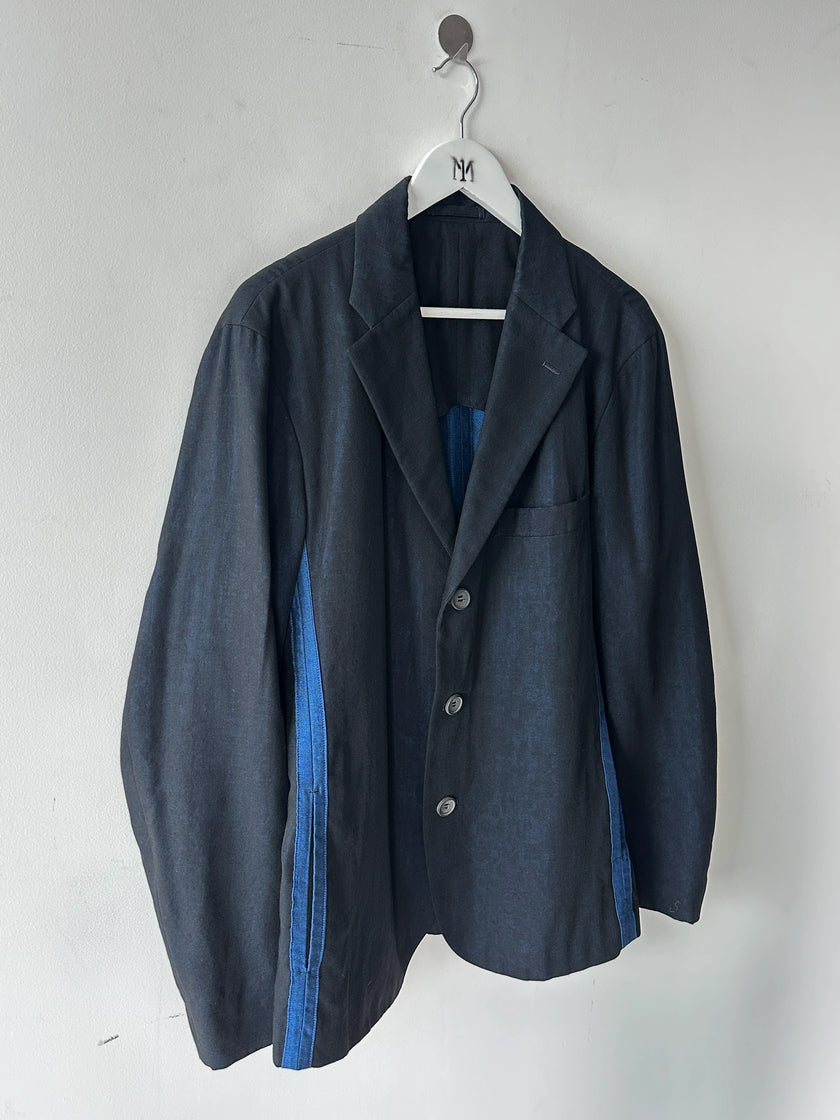 ISSEY MIYAKE - S/S 2014 BLAZER WITH CONTRASTING PANEL AT SIDE AND BACK