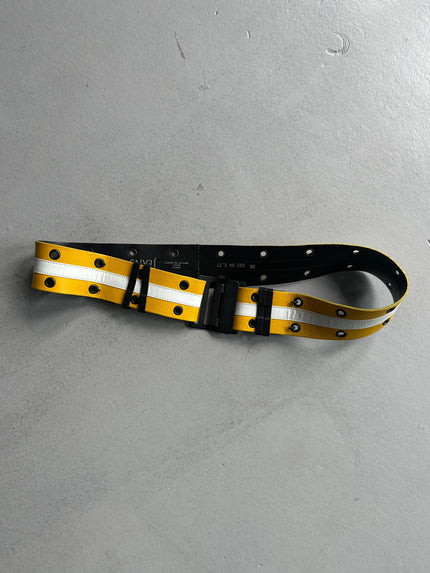 PLEIN SUD - 1990s METAL BUCKLE LEATHER BELT