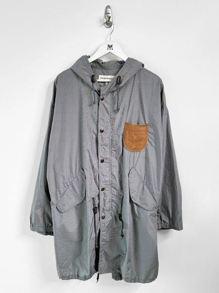 EMPORIO ARMANI - late 1990s MICRO CHECK HOODED PARKA