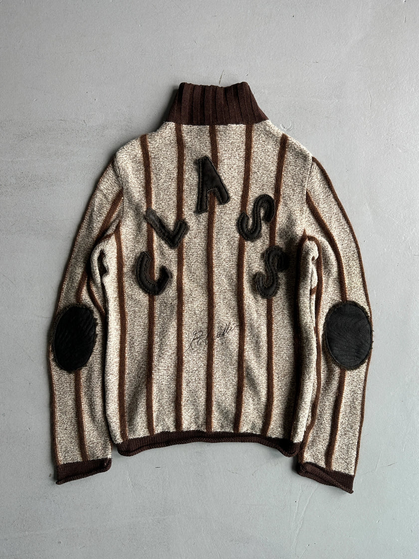 ROBERTO CAVALLI - 2000s OVERSIZED ZIPPED KNIT JUMPER