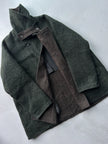 ISSEY MIYAKE - F/W 1995 CONTRASTING COLLAR FELTED WOOL JACKET