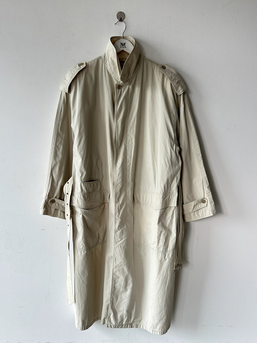 ALLEGRI - 1990s MARTIN MARGIELA ERA BELTED LONG TRENCH COAT