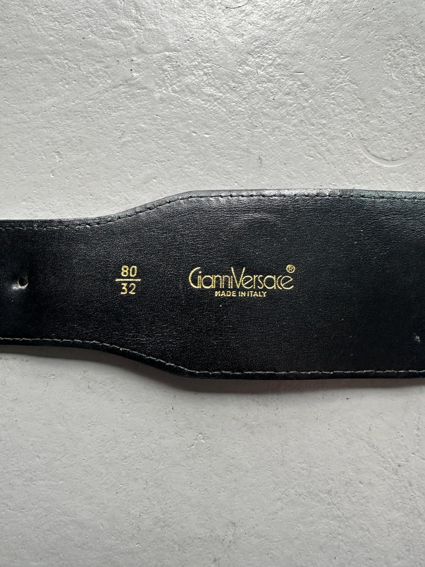GIANNI VERSACE - 1980s CUT OUT WAIST SUEDE BELT