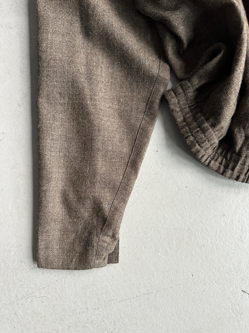 PLANTATION ISSEY MIYAKE - 1980s DRAPED COLLAR BOXY FIT BLOUSE