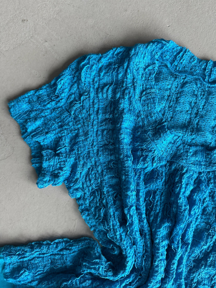 ISSEY MIYAKE HaaT - S/S 2001 LAYERED RUCHED T-SHIRT