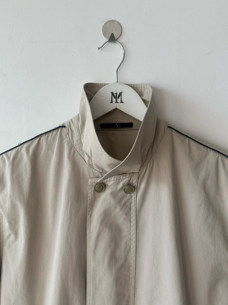 VALENTINO - late 1980s CROP FIT LIGHT BOMBER JACKET
