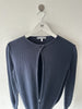EMPORIO ARMANI - 1980s OPEN SLIT FRONT CROP FIT LONG SLEEVE TOP