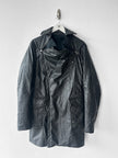 ANDREW MACKENZIE - F/W 2008 WAXED PVC LONG JACKET WITH ZIP DETAILS