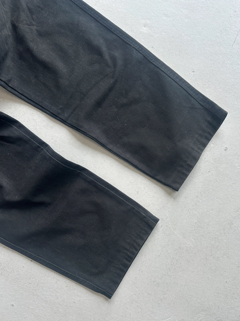 ARMANI JEANS - 1980s RELAXED FIT STONE WASHED TROUSERS