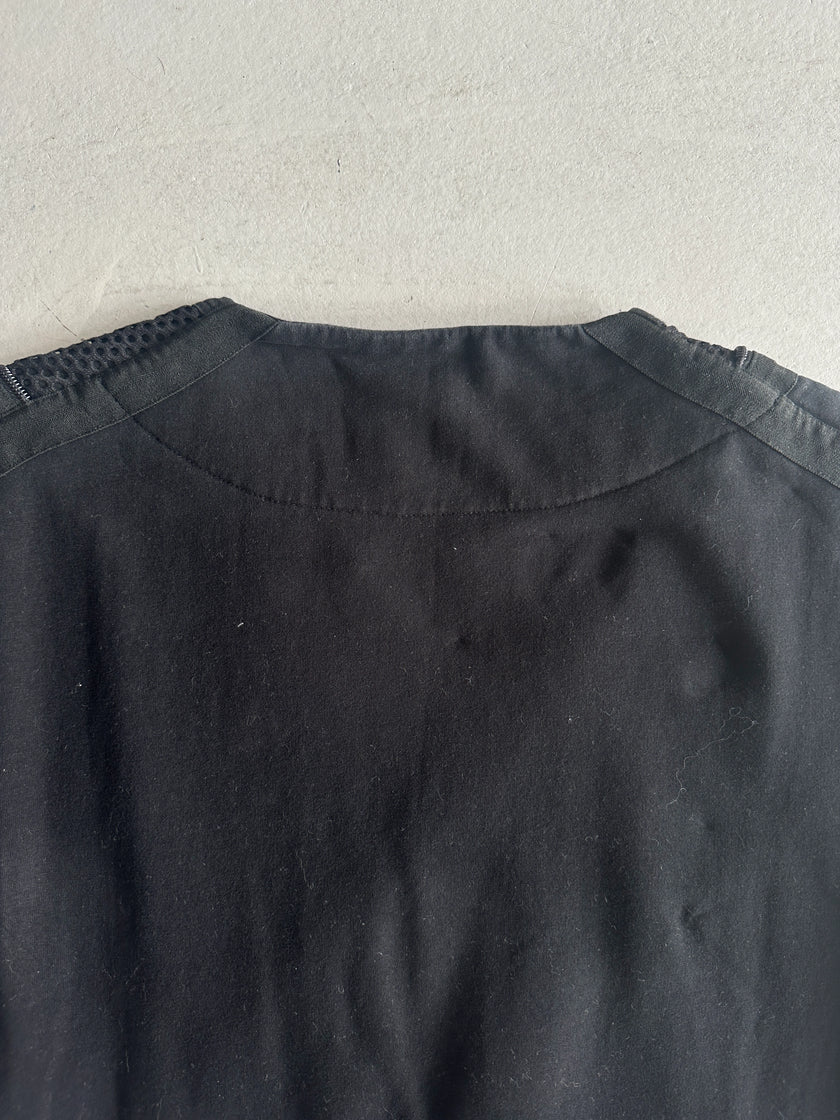 DIRK BIKKEMBERGS - S/S 2016 ZIP CUT OUT CREW NECK SWEATER