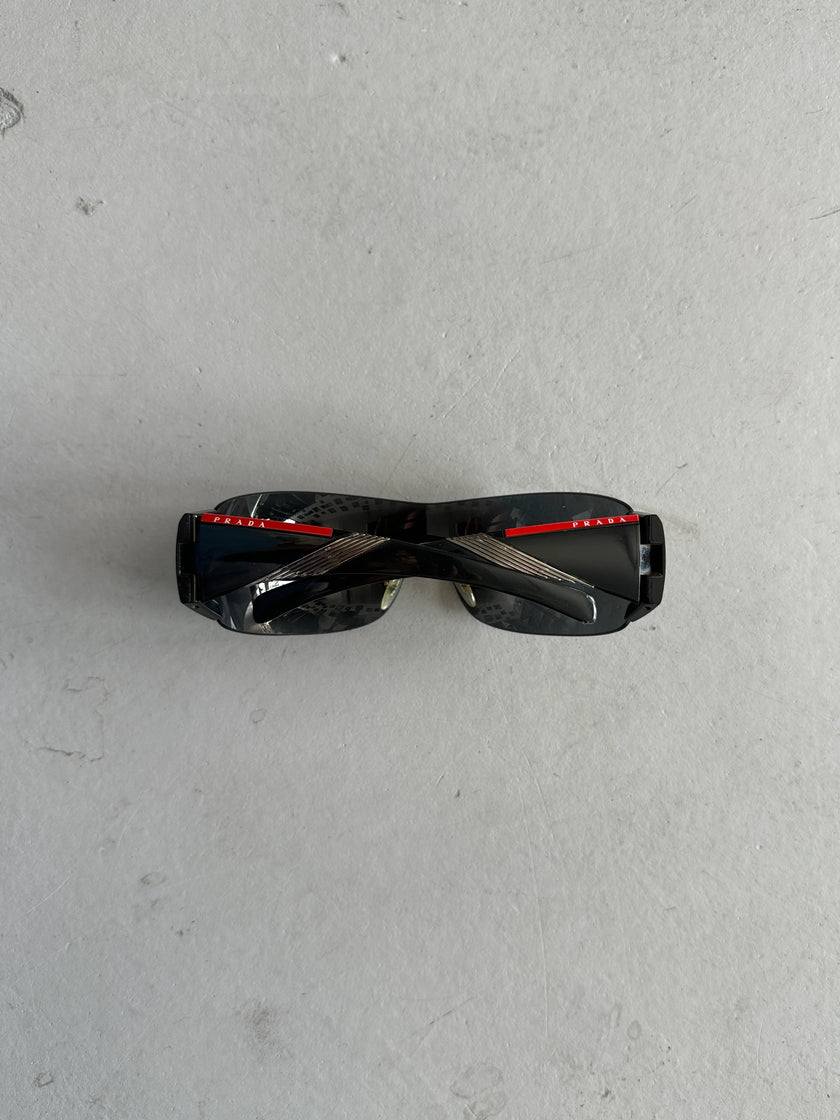 PRADA - 1990s SHIELD SUNGLASSES