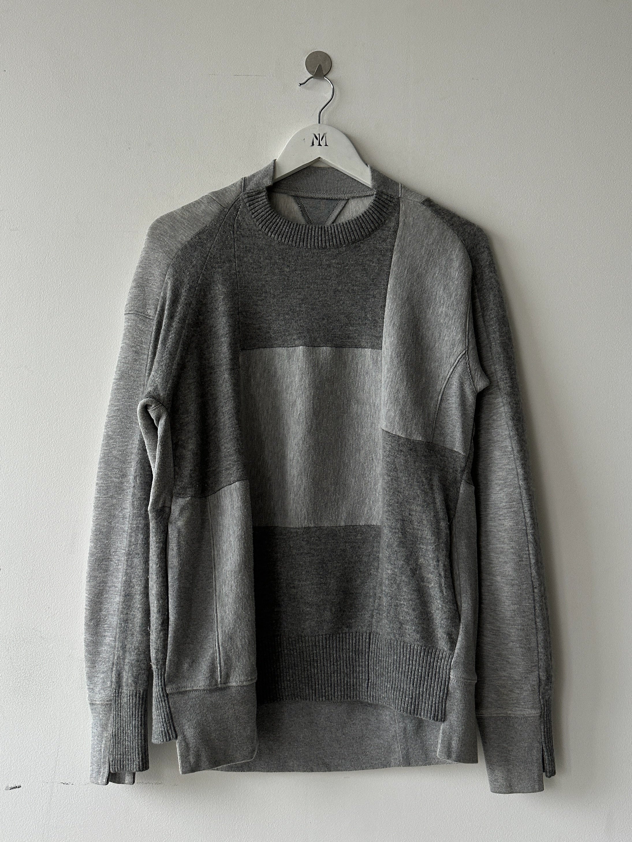 SACAI - F/W 2016 DECONSTRUCTED CREWNECK LONG SLEEVE TOP