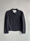 MARITHÉ + FRANÇOIS GIRBAUD - 1990s CROP FIT MANDARIN COLLAR JACKET