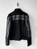 BIKKEMBERGS - early 2000s LOGO TAPE AT BACK BIKER JACKET