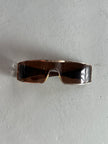 VALENTINO - early 2000s SHIELD SUNGLASSES WITH MIRRORED TEMPLES