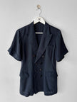 JEAN PAUL GAULTIER - 1990s SHORT SLEEVE DOUBLE BREASTED BLAZER