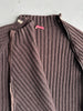 DANIELE ALESSANDRINI - 1990s RIBBED KNIT JUMPER WITH FULL ASYMMETRICAL SIDE ZIP