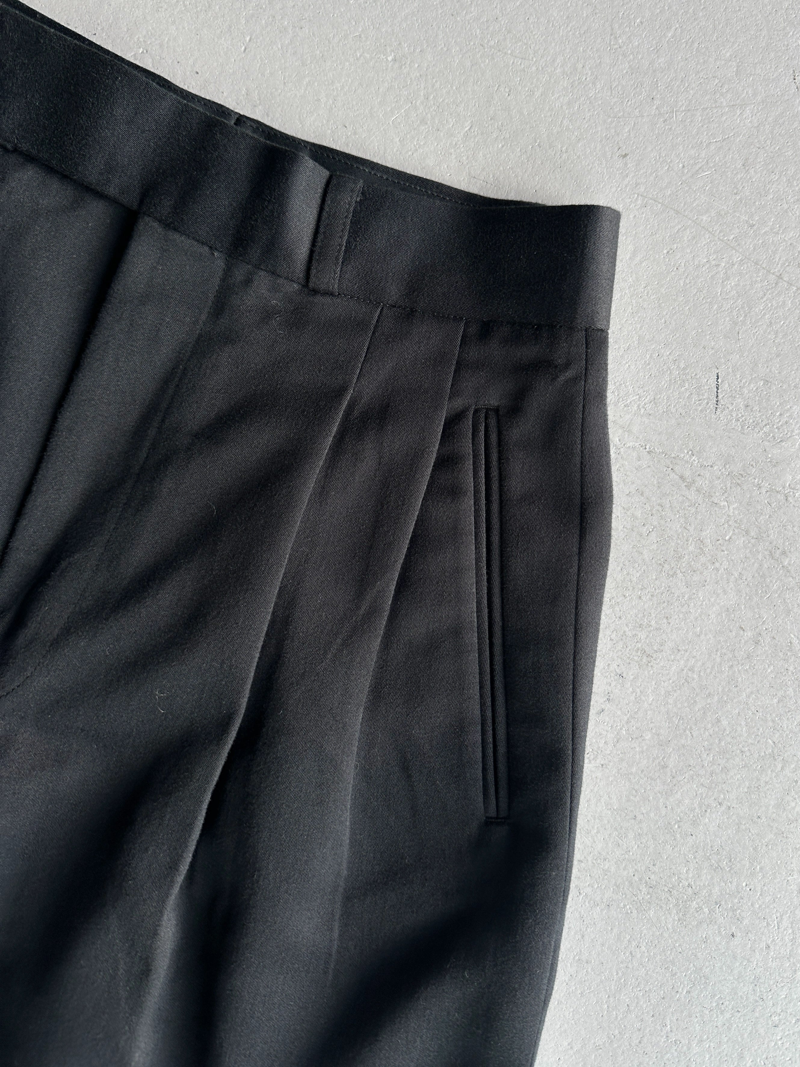 JEAN PAUL GAULTIER HOMME - 1990s HIGH WAIST TAILORED TROUSERS WITH FRONT PLEATS