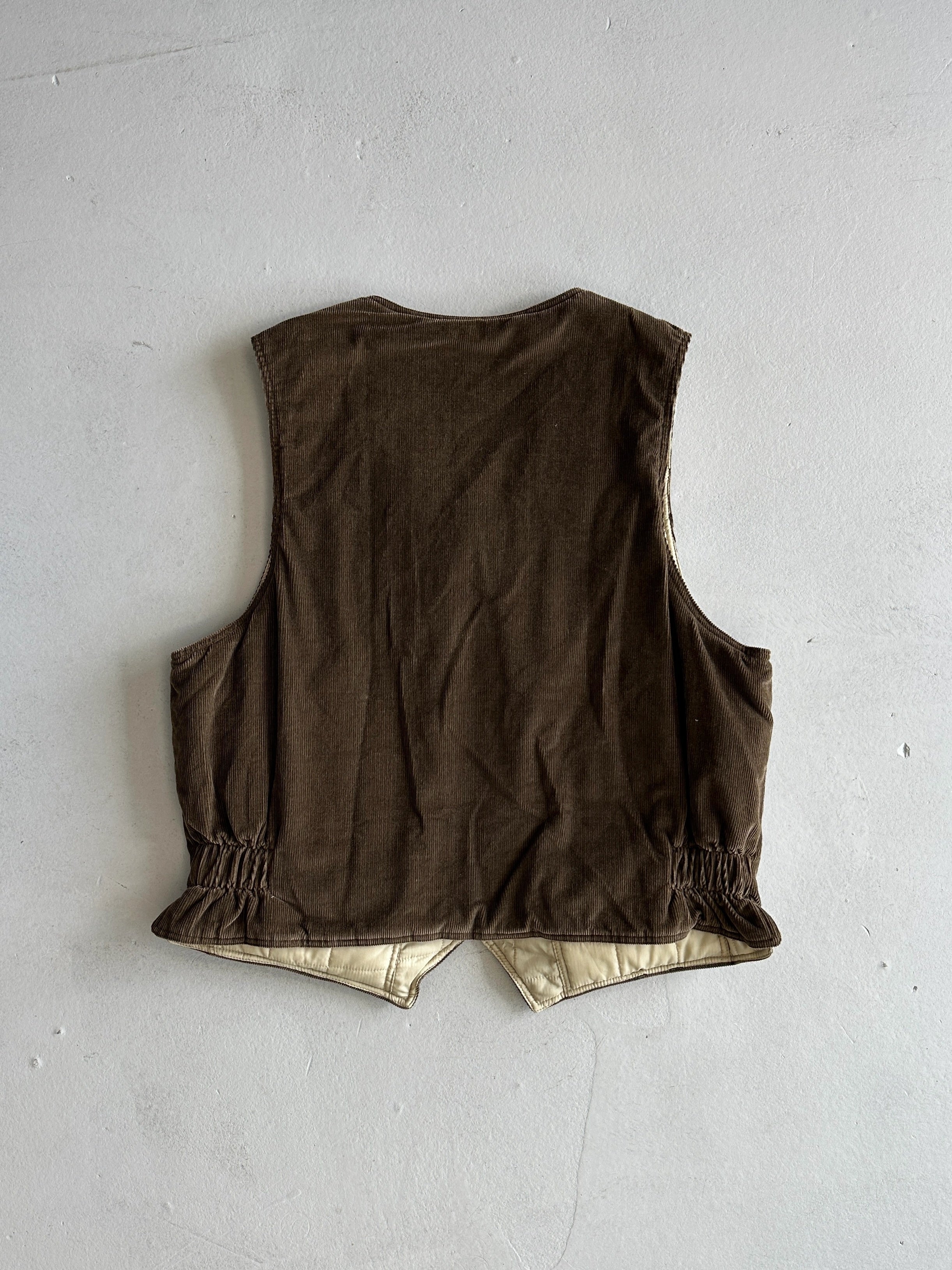 CHEVIGNON - 1990s REVERSIBLE ZIPPED GILET VEST