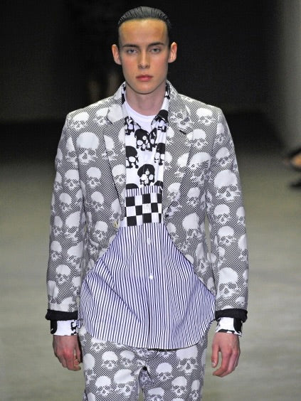COMME DES GARÇONS SHIRT - S/S 2011 ALL OVER SKULL PRINT LONG SLEEVE SHIRT