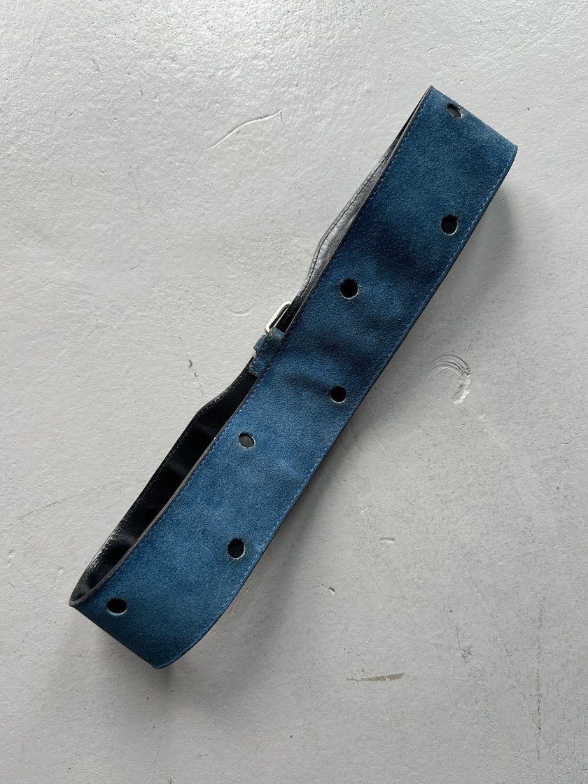 GIANNI VERSACE - 1980s CUT OUT WAIST SUEDE BELT