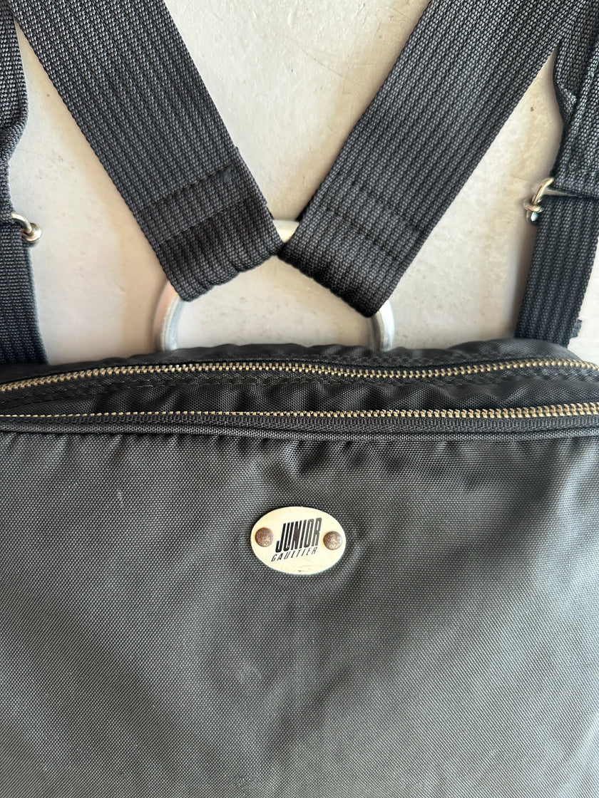 JEAN PAUL GAULTIER JUNIOR - 1990s RECTANGULAR NYLON BACKPACK