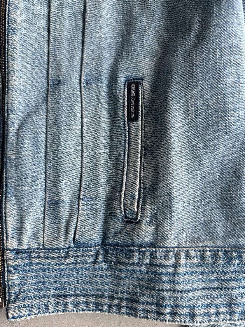 VERSACE JEANS COUTURE - 2000s CROP FIT DENIM JACKET