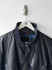 FRENCH LABEL 1980s PANELLED LEATHER AND SUEDE JACKET