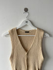 YOHJI YAMAMOTO Y'S -  early 1990s BUTTONED FRONT KNIT VEST TOP