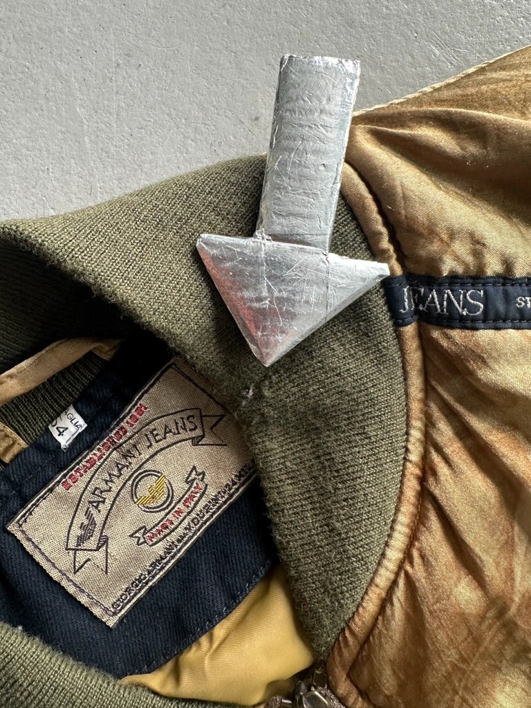 ARMANI JEANS - F/W 1988 STONE WASHED BOMBER JACKET