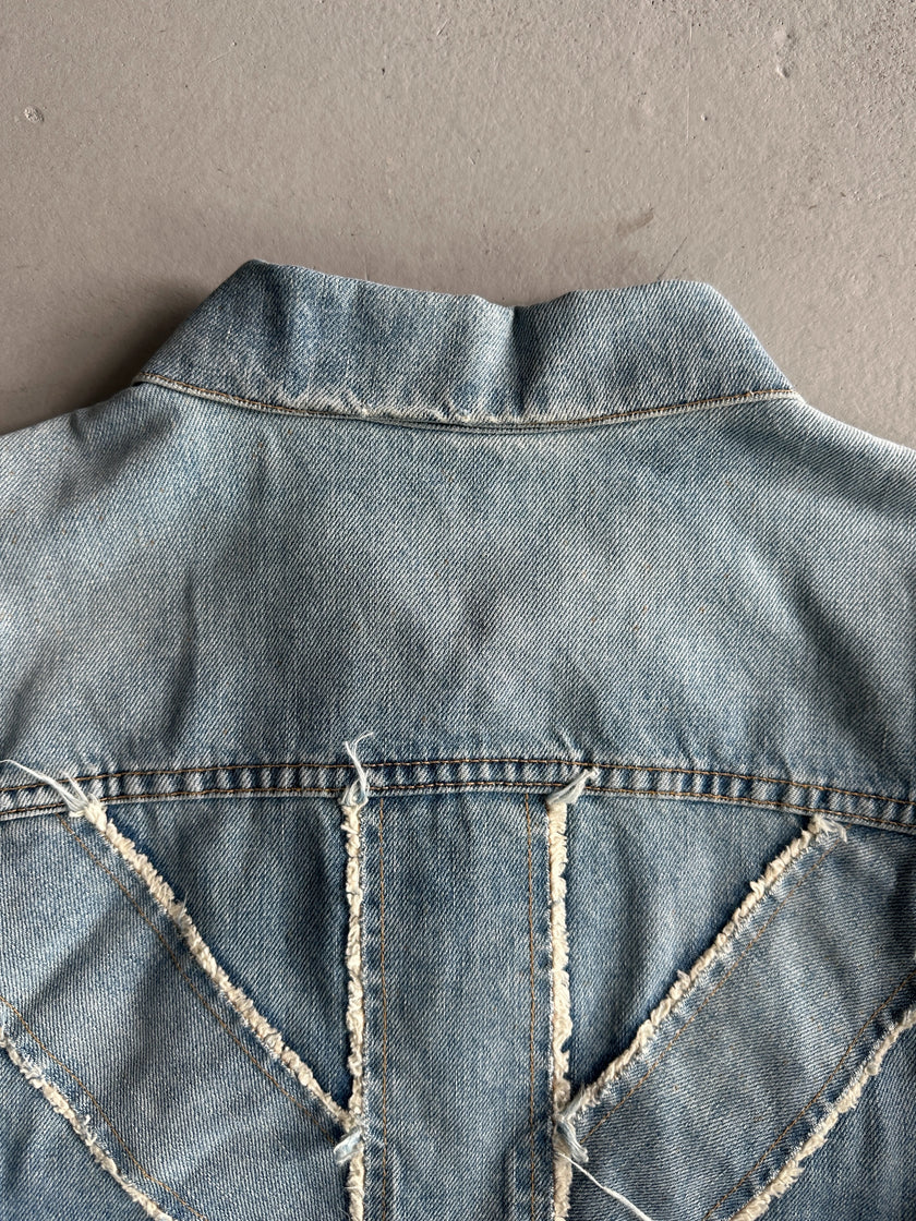 JOHN RICHMOND - S/S 2004 DECONSTRUCTED UNION JACK DENIM JACKET