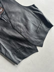 1980s LEATHER VEST GILET