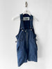 ISSEY MIYAKE PLANTATION - 1980s DENIM MINI DUNGAREE DRESS