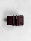 GIANFRANCO FERRÉ - late 1990s WIDE SUEDE BELT WITH DOUBLE PRONG BUCKLE