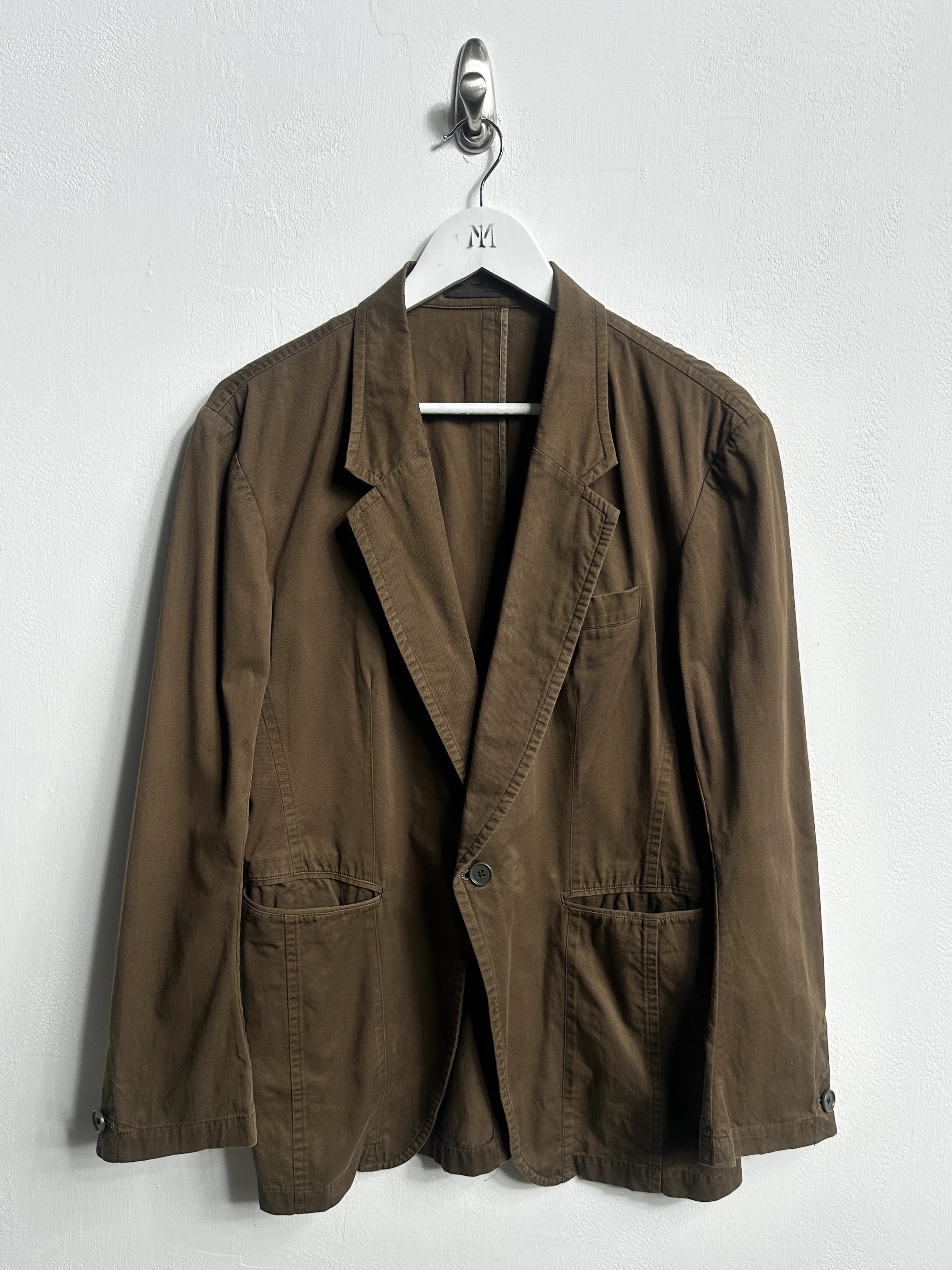 YOHJI YAMAMOTO Y'S - S/S 2007 PANELED COTTON BLAZER