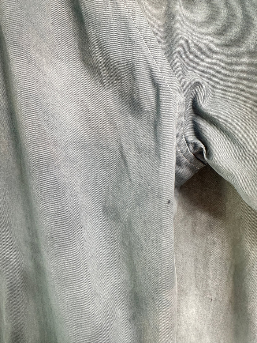 YOHJI YAMAMOTO Y'S - 1990s DYED BOMBER JACKET WITH SILK HEM AND BACK DETAIL